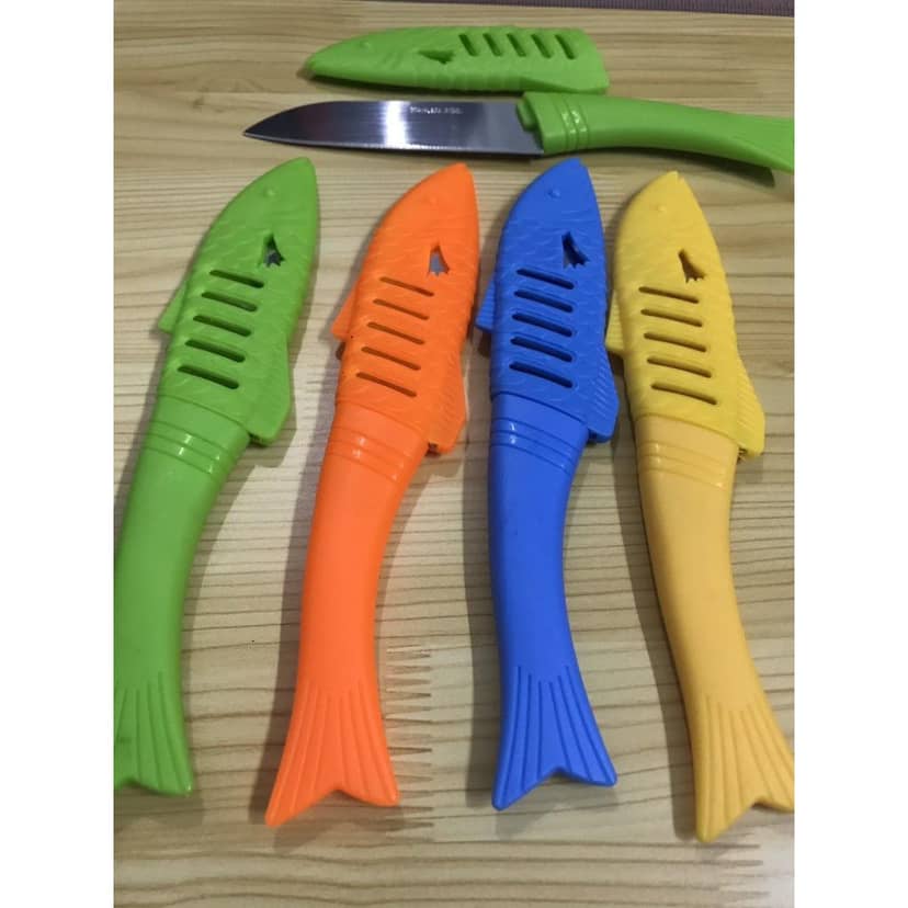 Fish-Shaped Kitchen Knife with Sheath 5