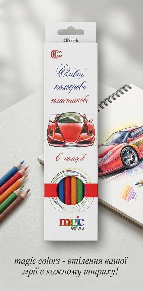 Colored Pencils 6 Colors CR555-6 2
