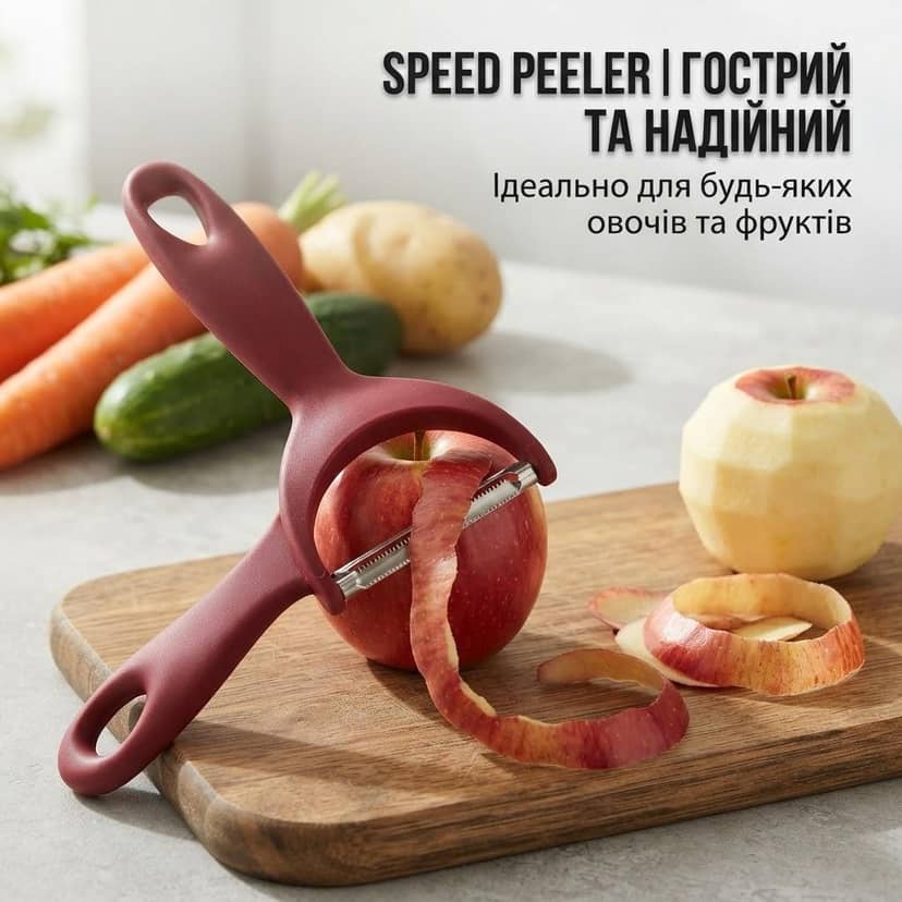 Овочечистка пластикова 4