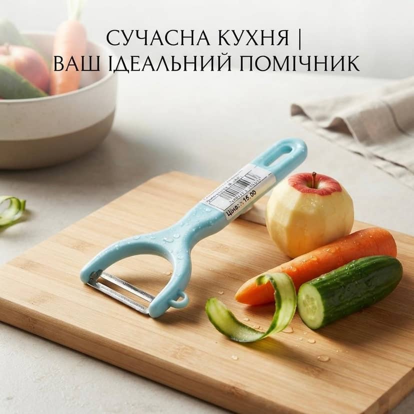 Plastic Vegetable Peeler 15.5x6.5 cm, Blue 3