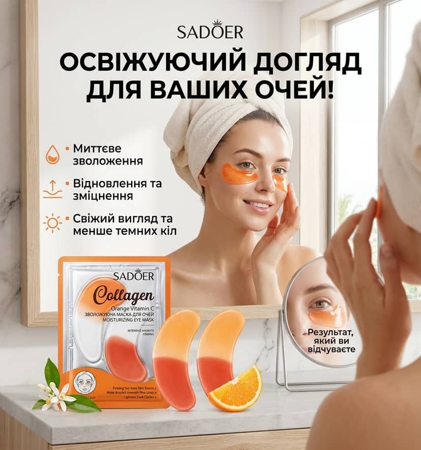 Патчі зволож для очей SADOER 7.5г 3