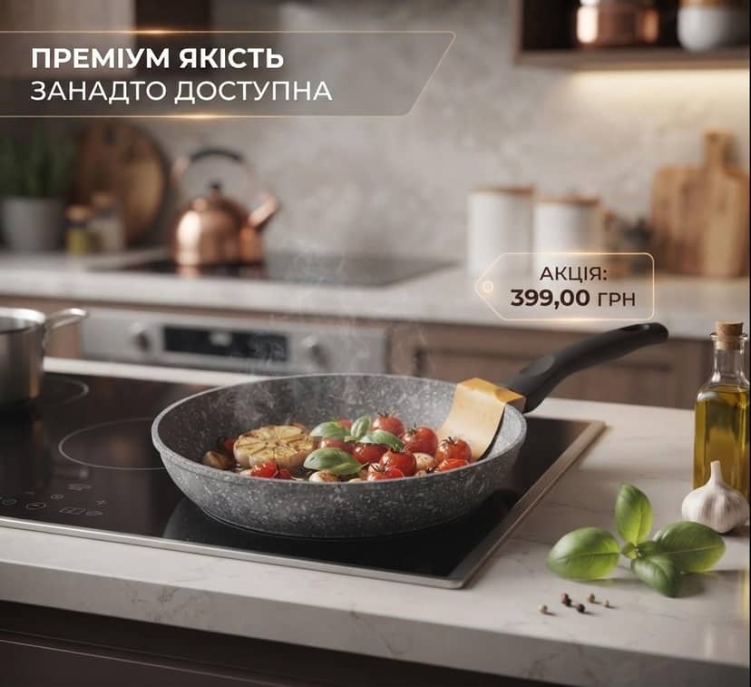 Granite-Coated Frying Pan 24cm Non-Stick 4