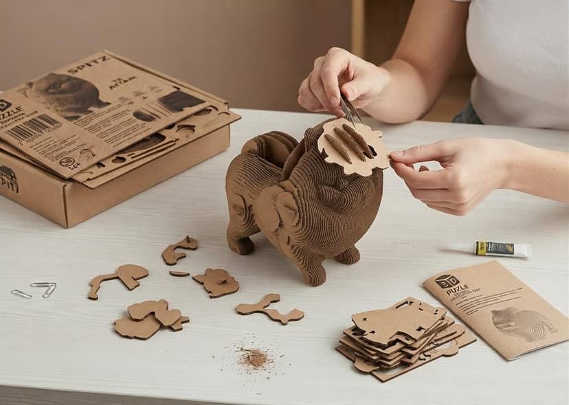 Cardboard 3D Sculpture Puzzle 3
