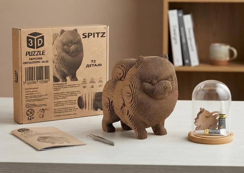 Cardboard 3D Sculpture Puzzle 4