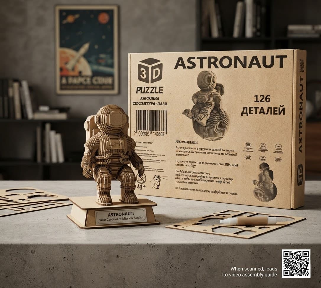Пазл 3Д скульптура ASTRONAUT 3