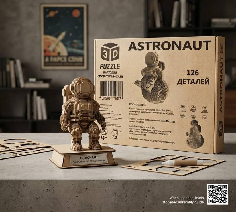 Пазл 3Д скульптура ASTRONAUT 3
