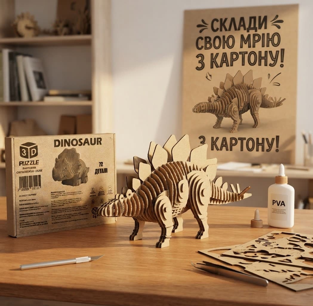 Пазл 3д скульптура
DINOSAUR 2