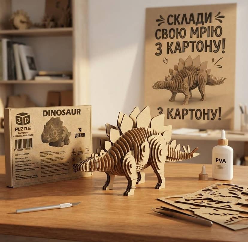 Пазл 3D скульптура Динозавр 2