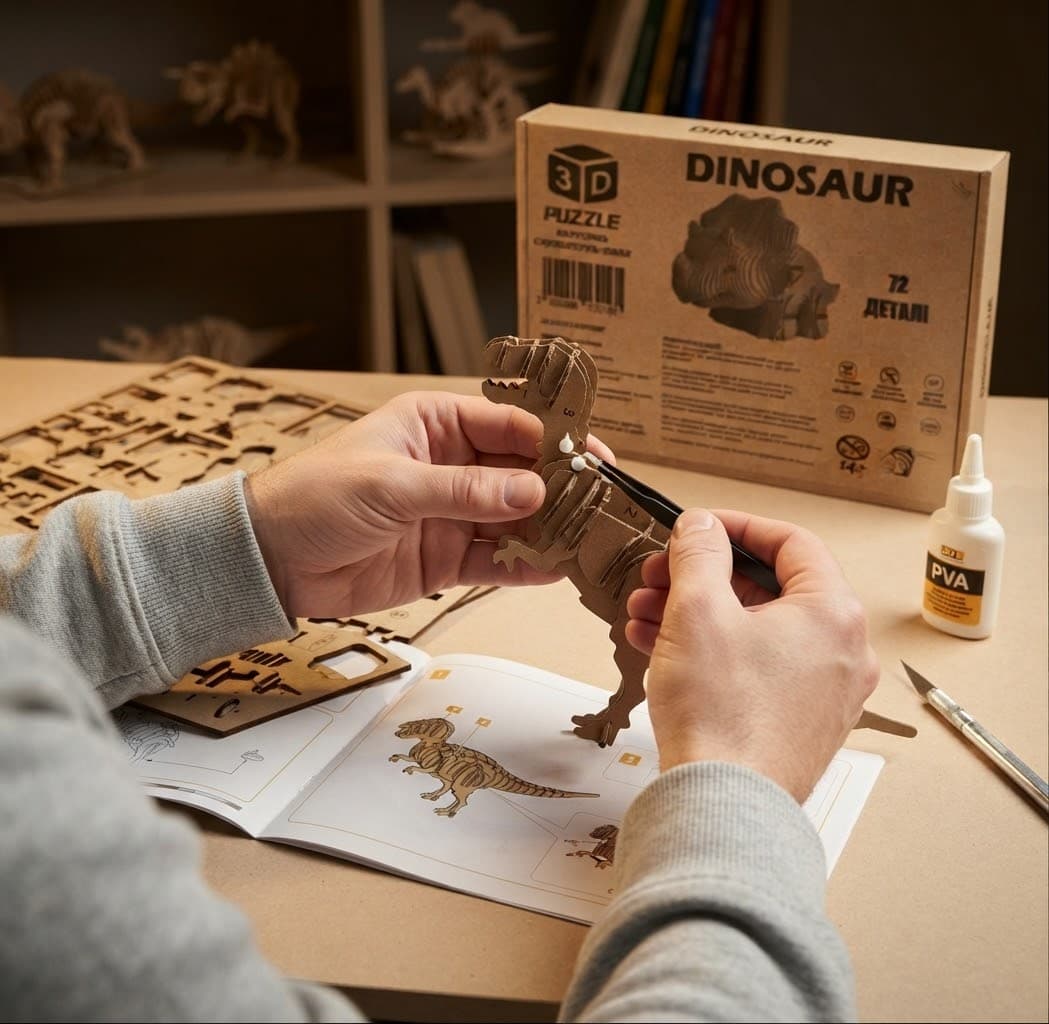 Пазл 3д скульптура
DINOSAUR 3