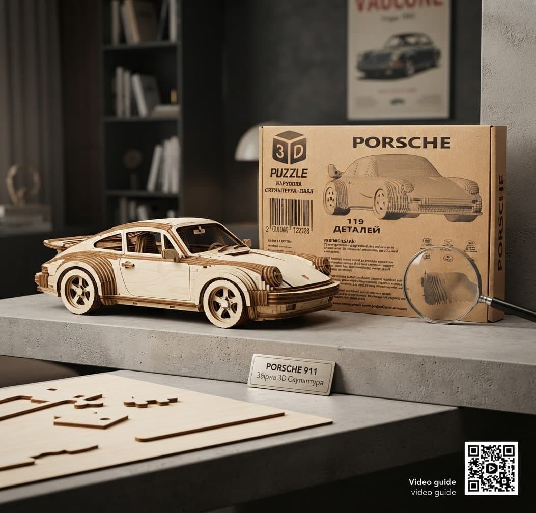 Пазл 3д скульптура PORSCHE 3