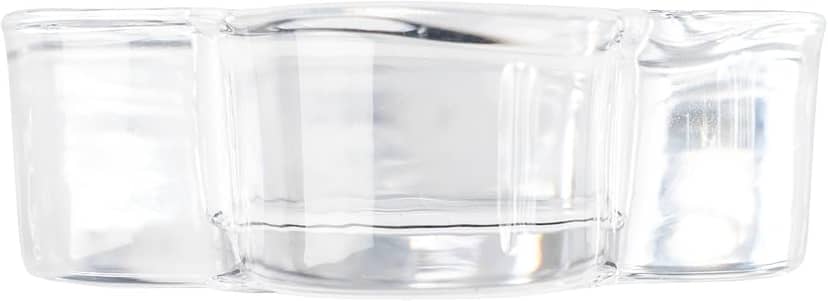 Candle Holder 8cm Glass Flower 3