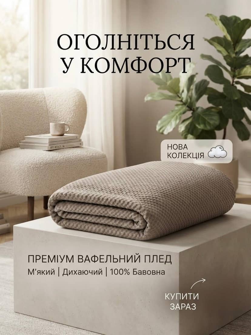 Плед двуспальный, бамбук 2