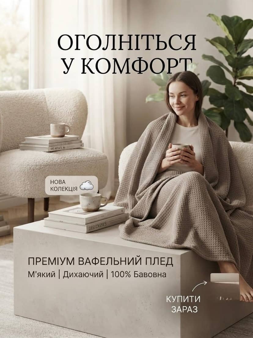 Плед двуспальный, бамбук 3
