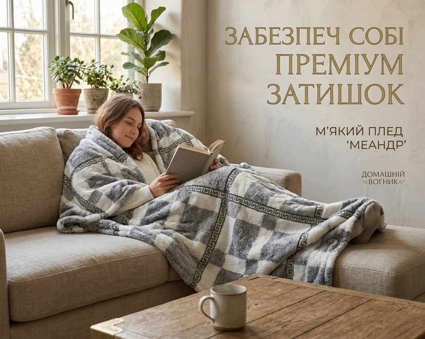 Плед 2ка рифлений Меандр 2