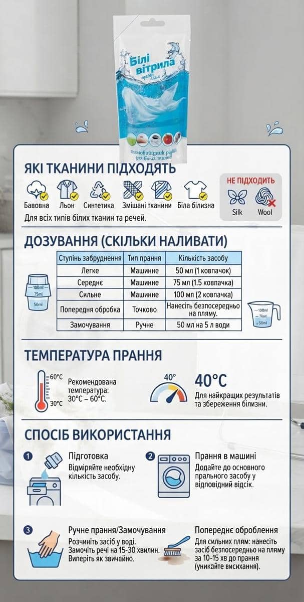 Плямовивід кисневмісний білі вітрила 3