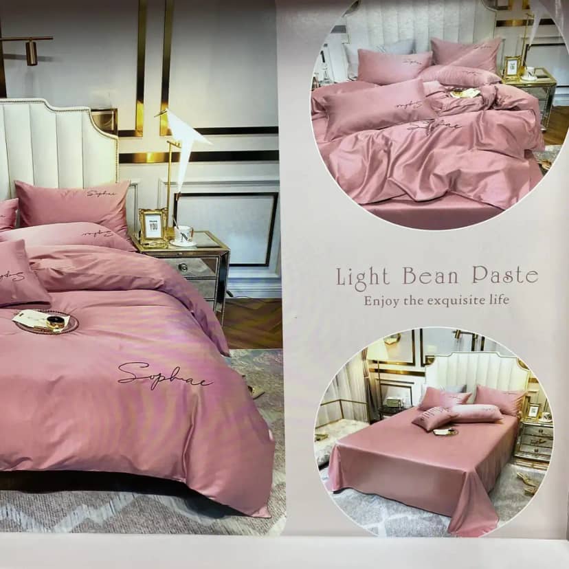 Satin Bedding Set, Fitted Sheet Euro 5