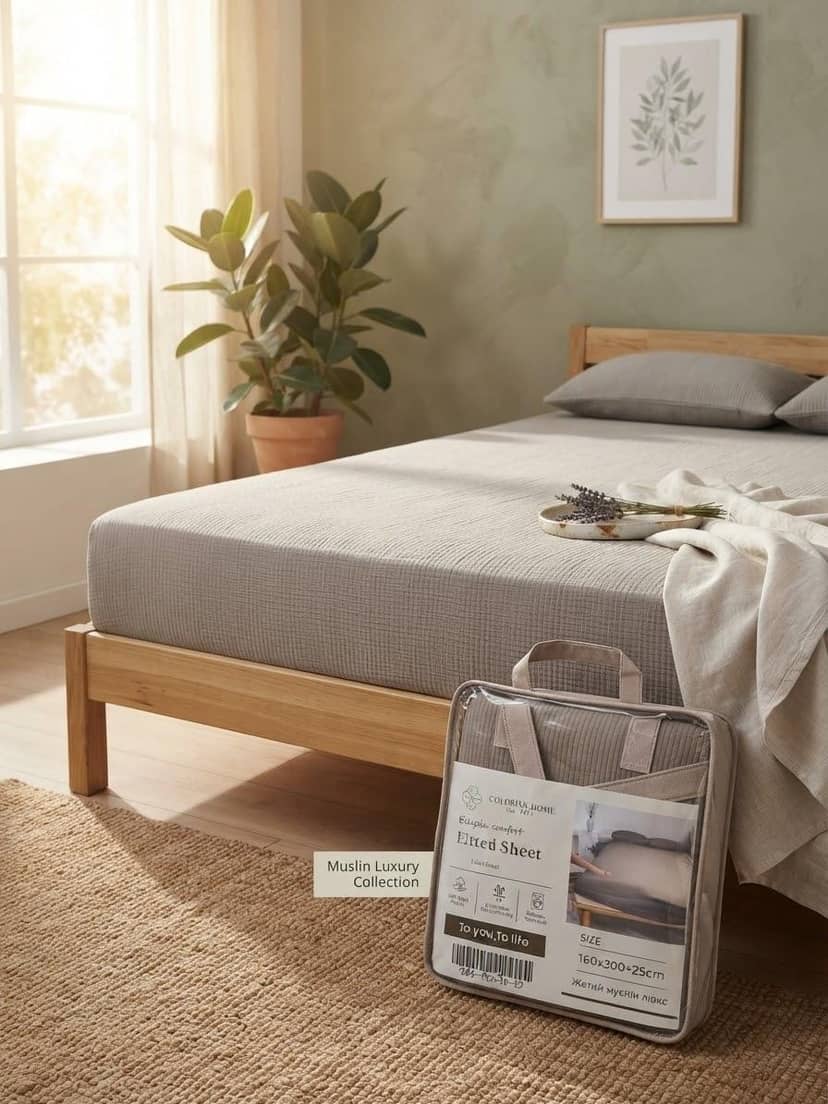 Fitted Crinkle Sheet 160x200 2