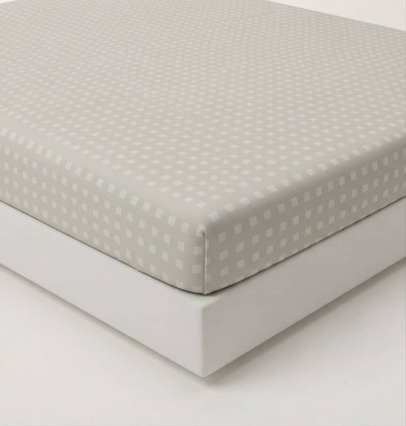 Простирадло на гумці біж у білу цяточку FAVORIT TEXTILES 2