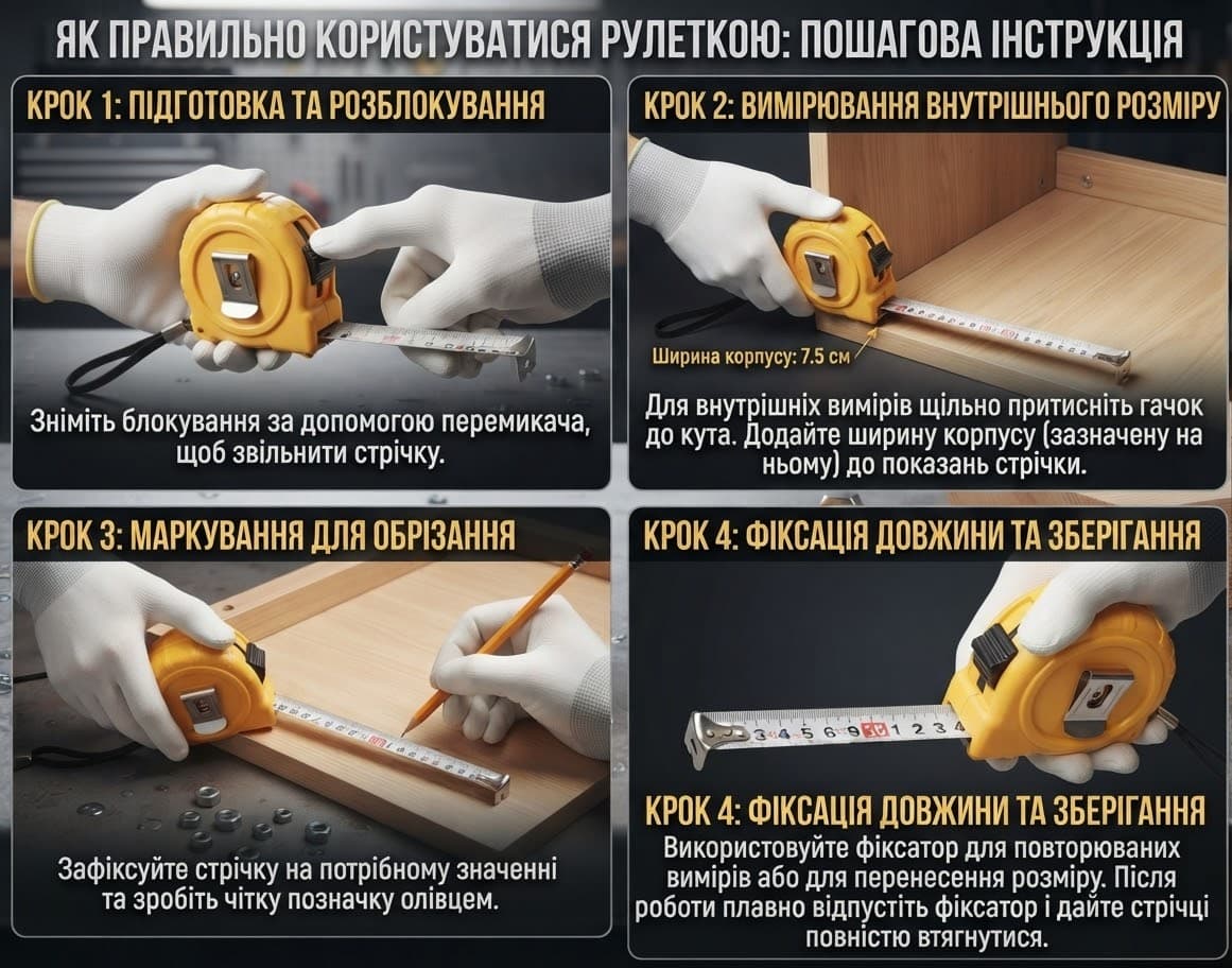 Рулетка 3м пластик (18-40) 2