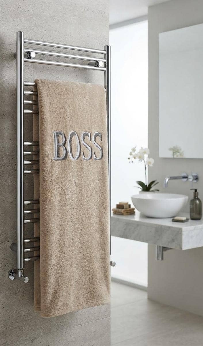 Boss Beige Fiber Bath Towel 4