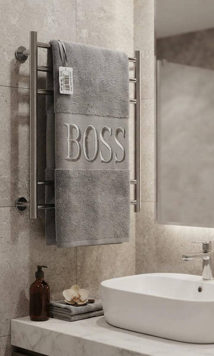 Bath Towel Fiber Boss Gray Color 2
