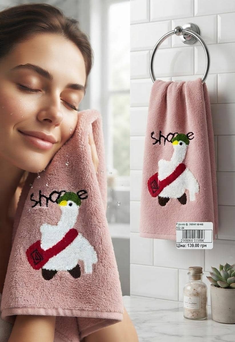 Pink Duck Towel 502-34 4