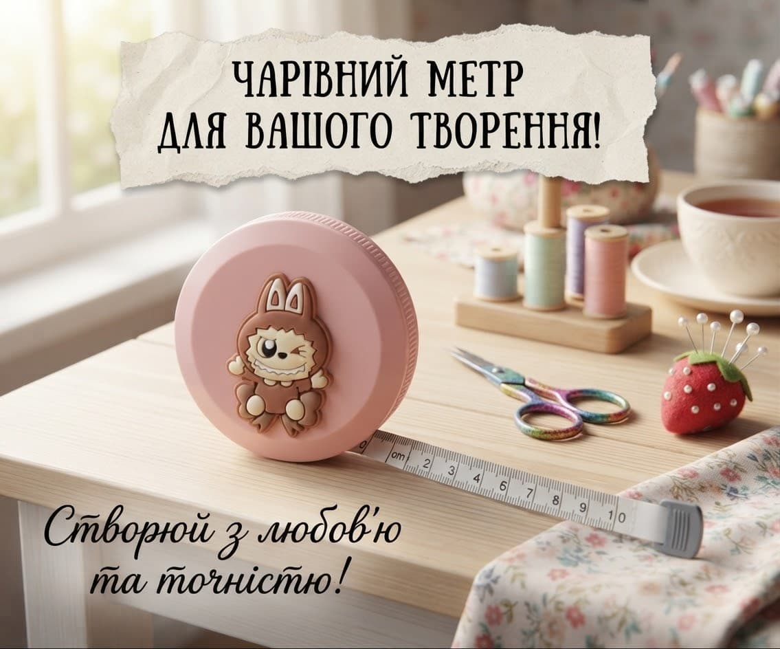Сантиметр круг різнокольоровий тваринки рожевого кольору з капібарою 2