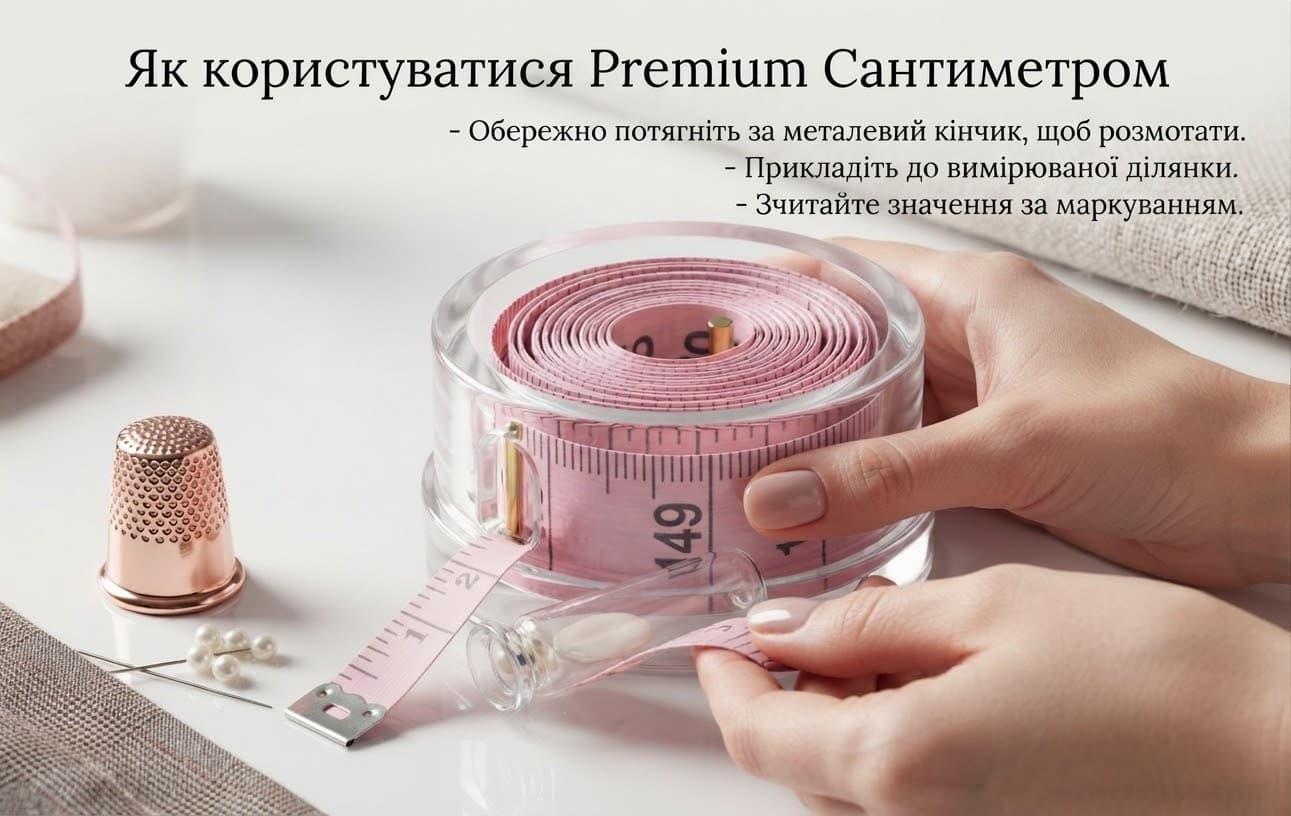 Сантиметр в коробці рожевого кольору 2