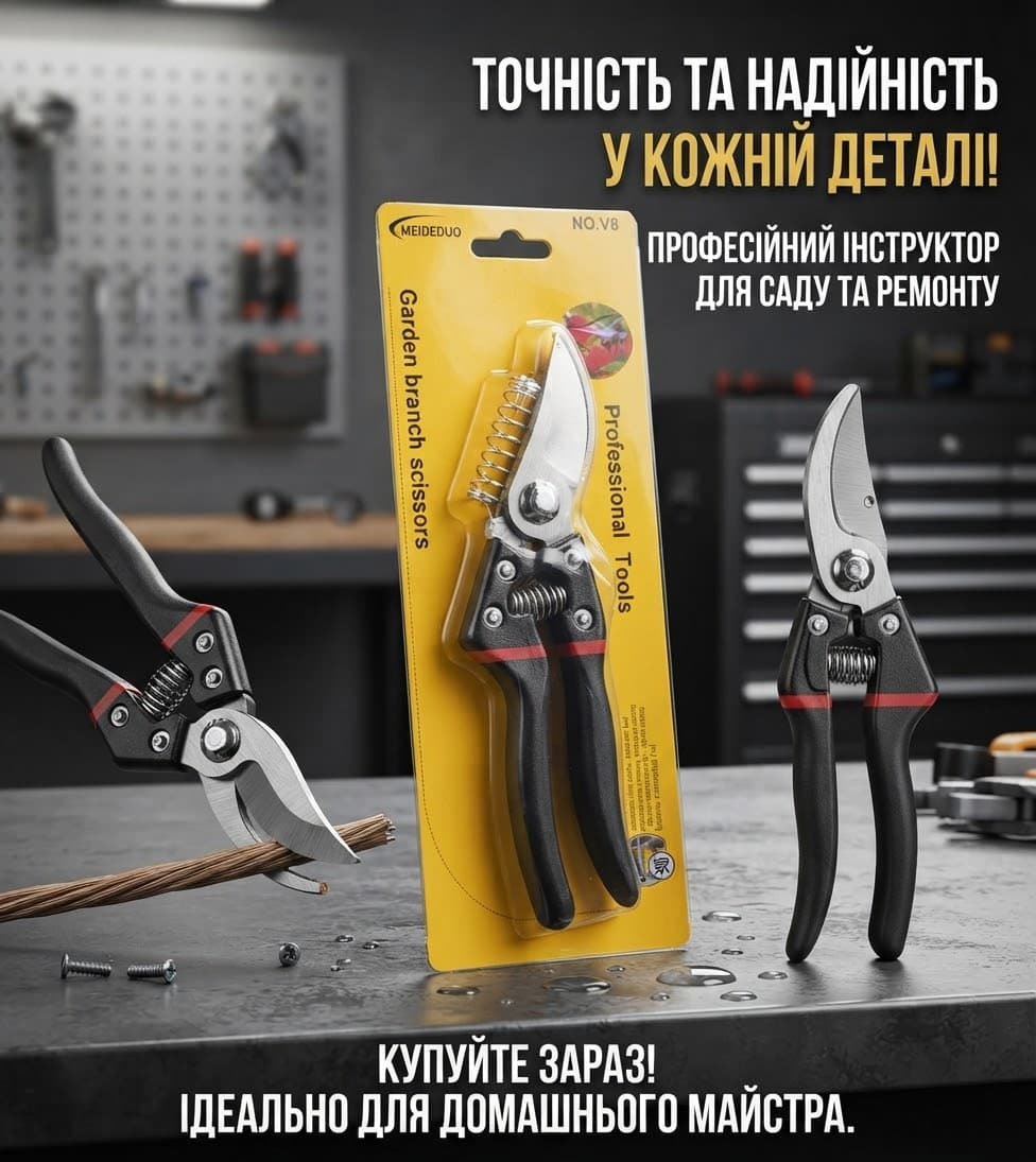 Секатор садів Meideduo V8 ергономічні ручки 3