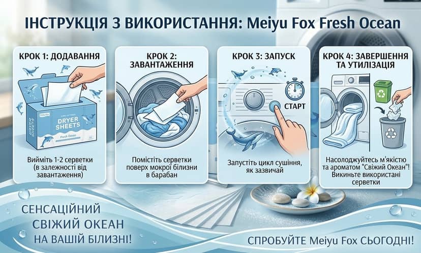 Серветки арома д/білизни 40шт Fresh Ocean 2