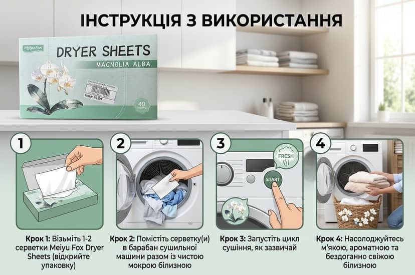 Серветки арома д/білизни 40шт Magnolia Alba 2
