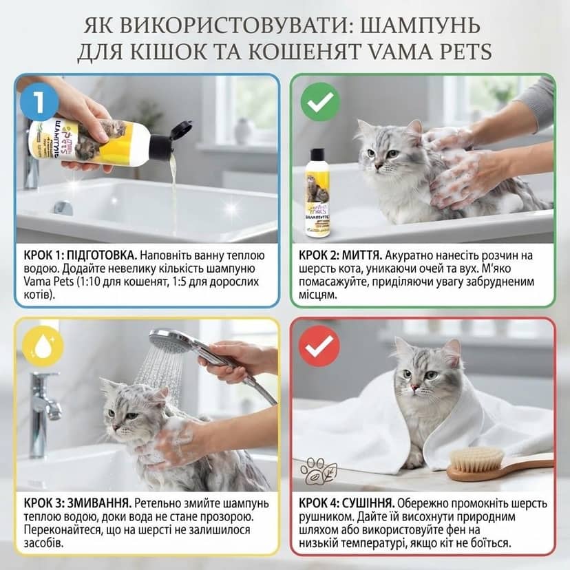 Шампунь для котів та кошенят 3