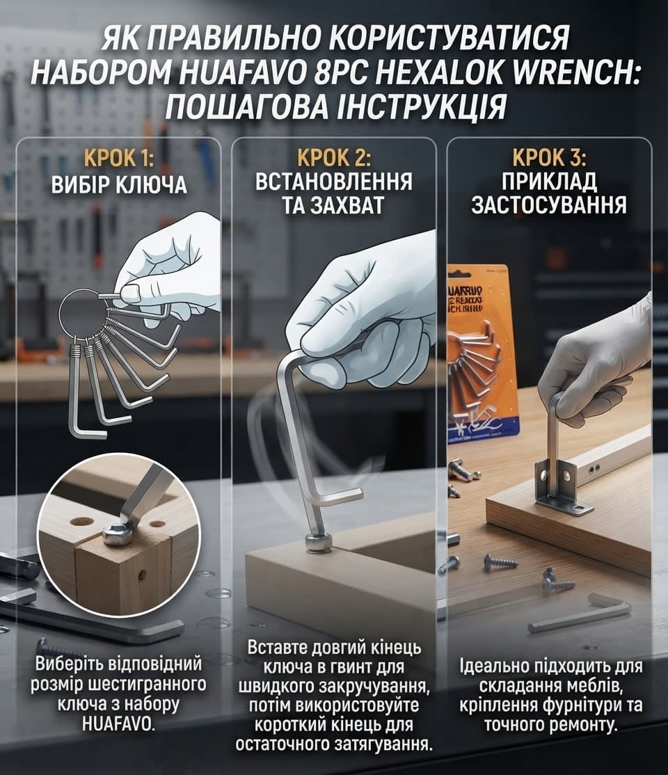 Шестигранники набір 8шт блістер 2
