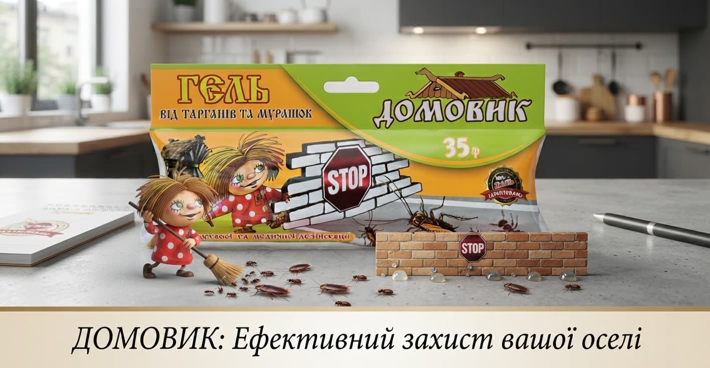Шприц-гель « домовик» 35г від прусаків 4