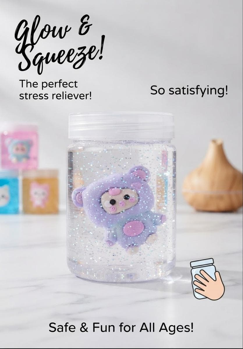 Character Slime Toy Mix Clear 3