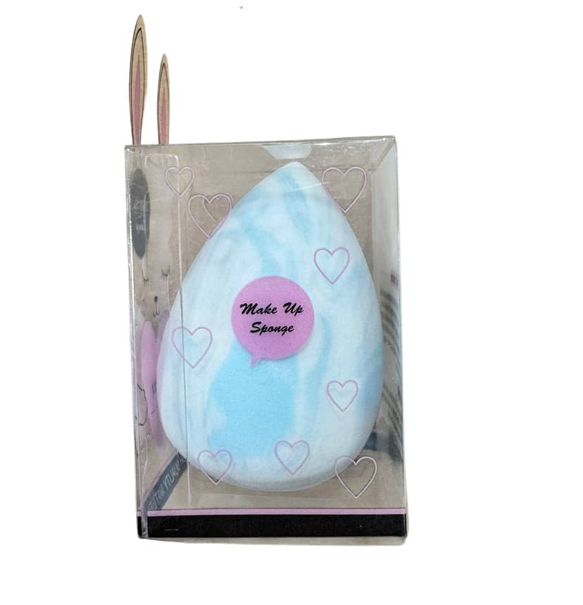 Bunny Makeup Sponge M38, Light Blue, 394-8 3