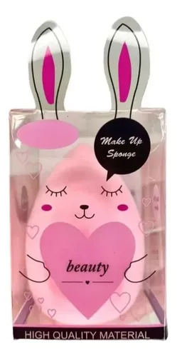 Bunny Makeup Sponge M38, Soft Pink (1 pc) 4