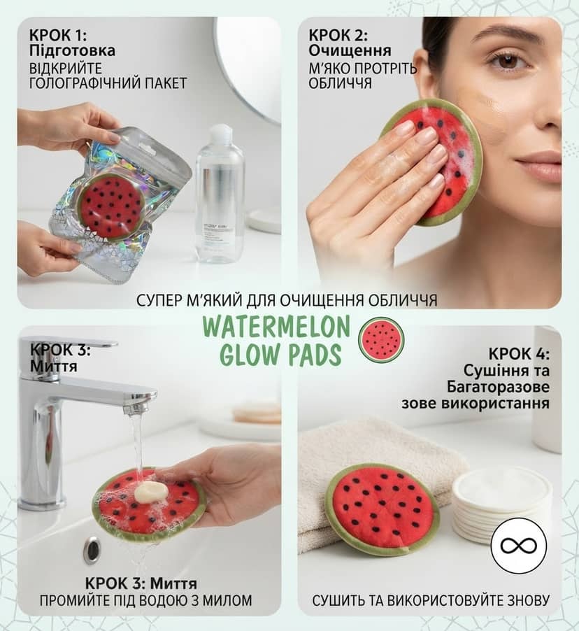 Round 6-Piece Sponge, Watermelon 2