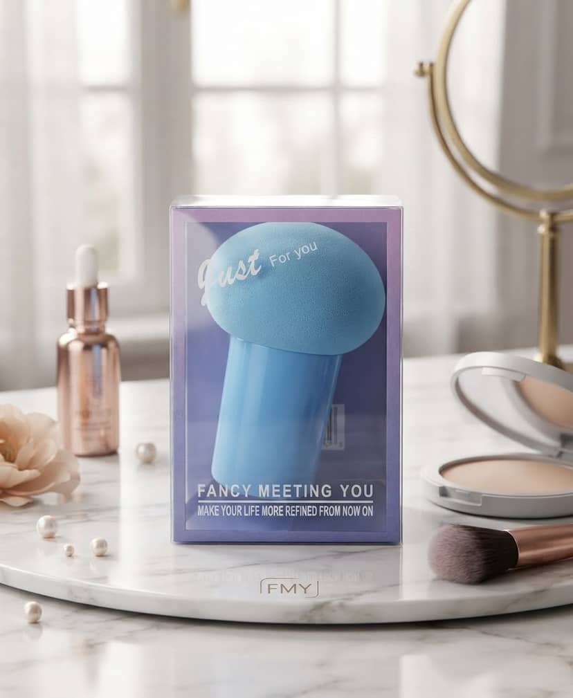 Sponge with plastic handle in plastic box 10382 blue 4