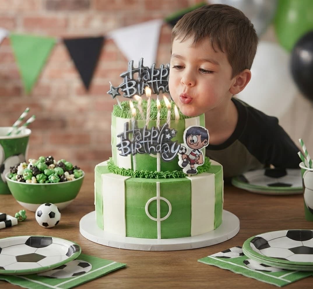 Свічка Football Happy Birthday для хлопчиків 2