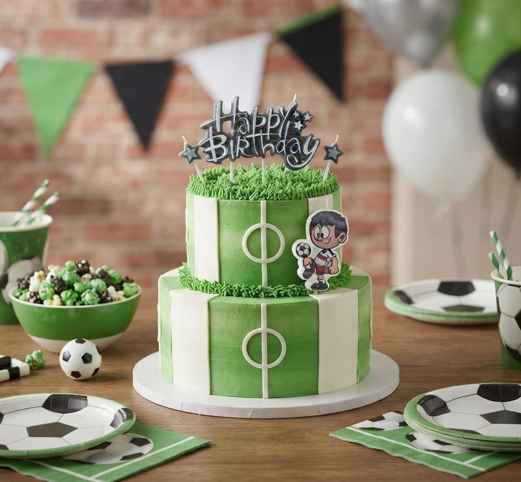 Свічка Football Happy Birthday для хлопчиків 3