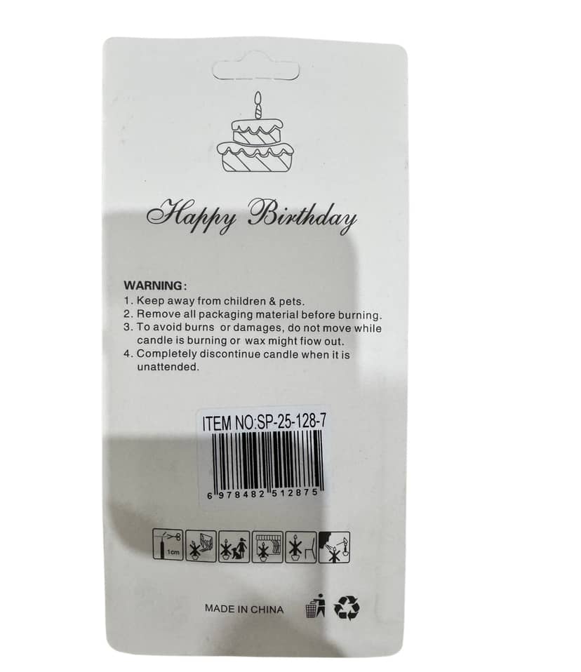 Twisted Cake Candles, 10 pcs, 13 cm, with Holders 3