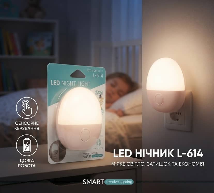 LED Night Light L-614 Pink 2