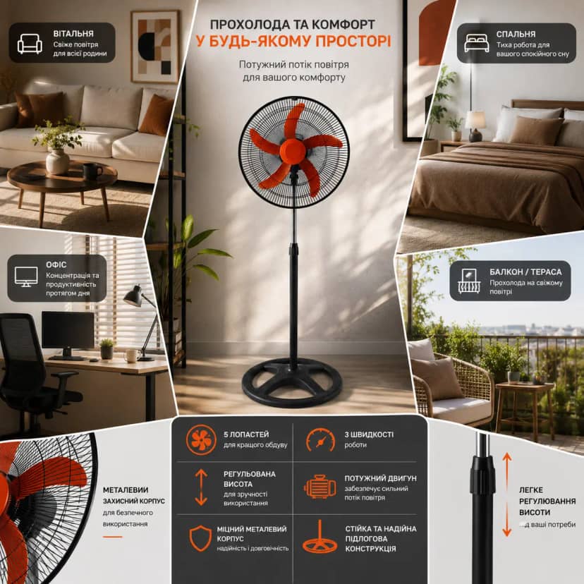 Automatic floor fan 4