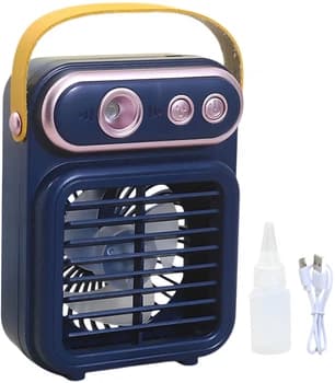Вентилятор з ручкою Spray Fan 237-1 синій 3