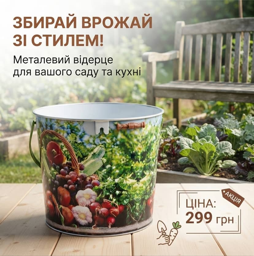 Ведро 5л с декором 5