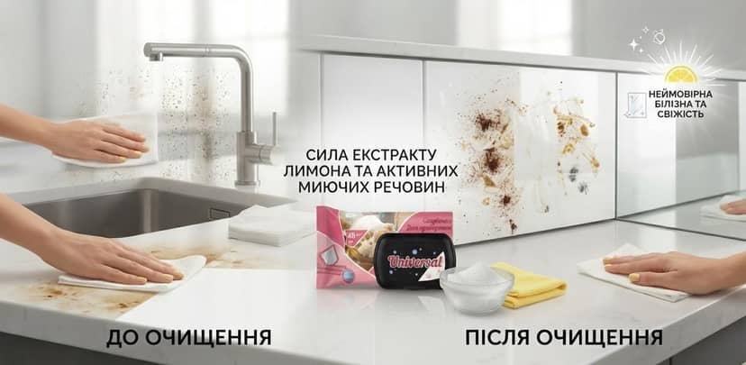 Вологі сарветки для прибирання 48 шт 2