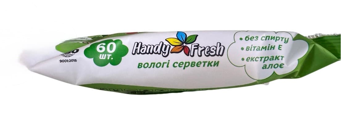 Вологі серветки TM Handy fresh 60шт Aloe 3