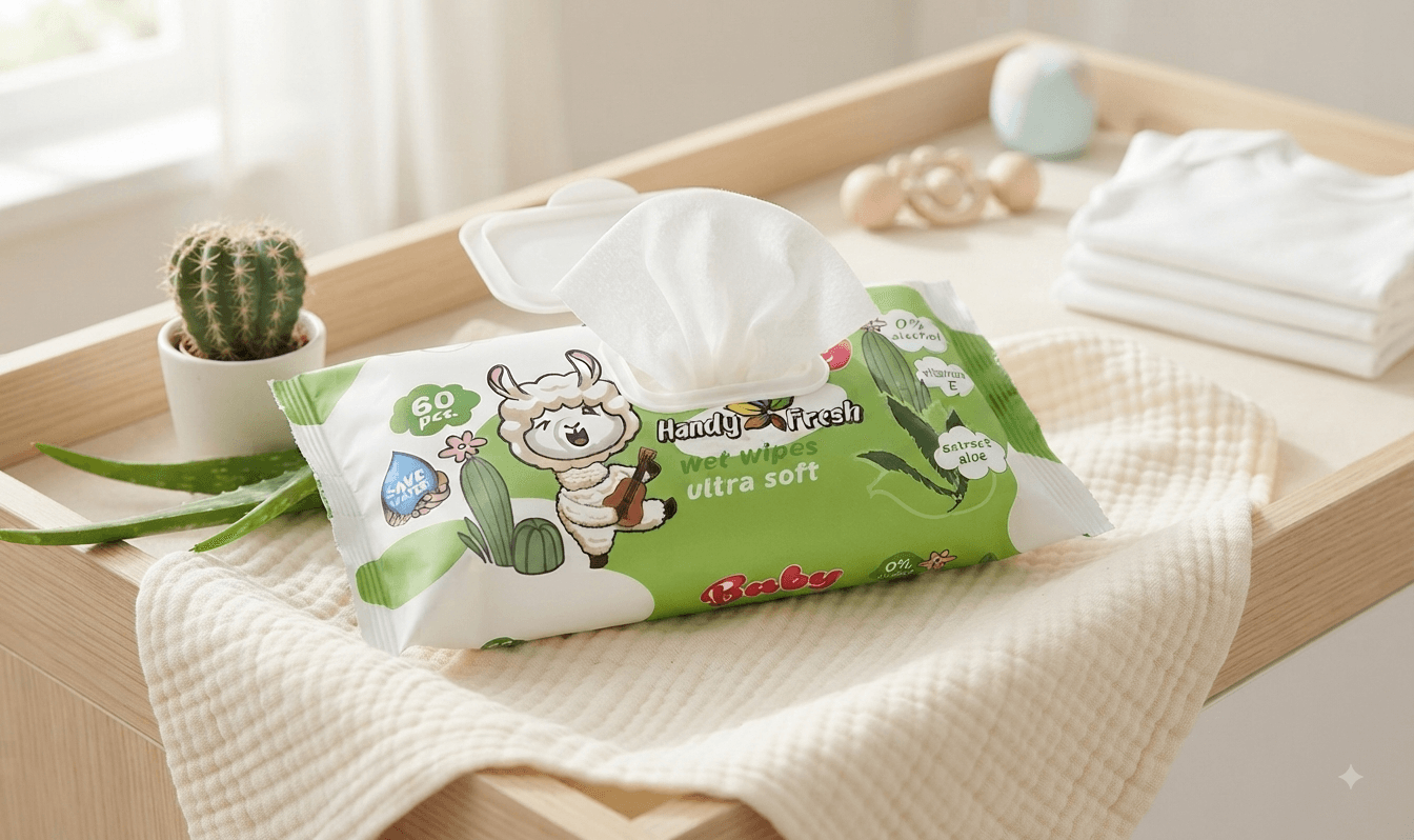 Вологі серветки TM Handy fresh 60шт Aloe 4