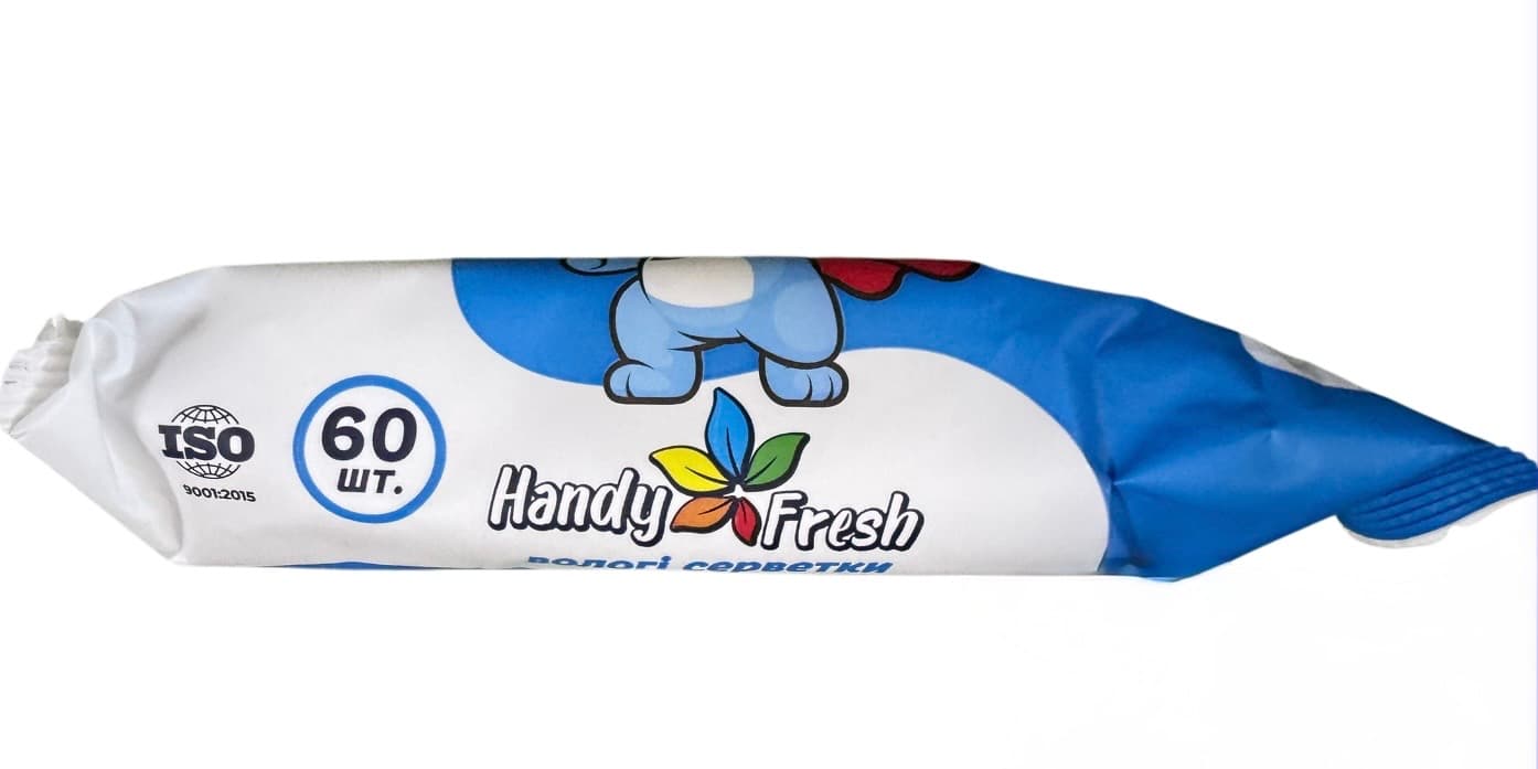 Вологі серветки TM Handy fresh 60шт Антибакт 2